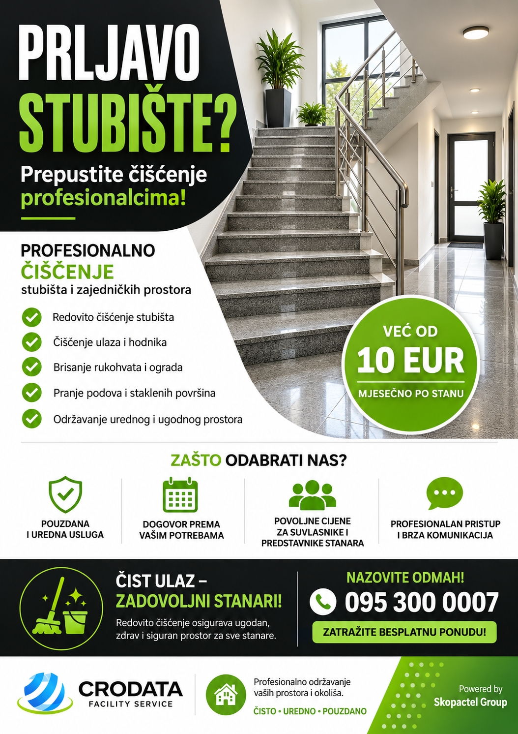 Čišćenje stubišta letak