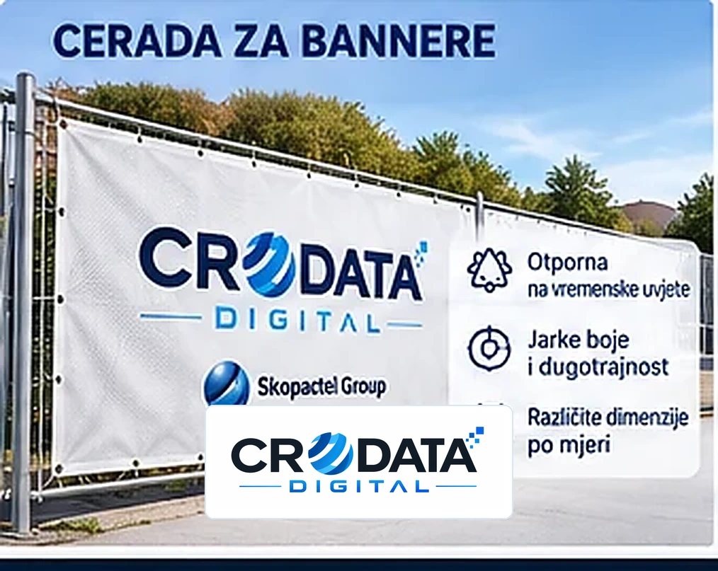 Reklamne cerade s tiskom logotipa po mjeri – Crodata Digital